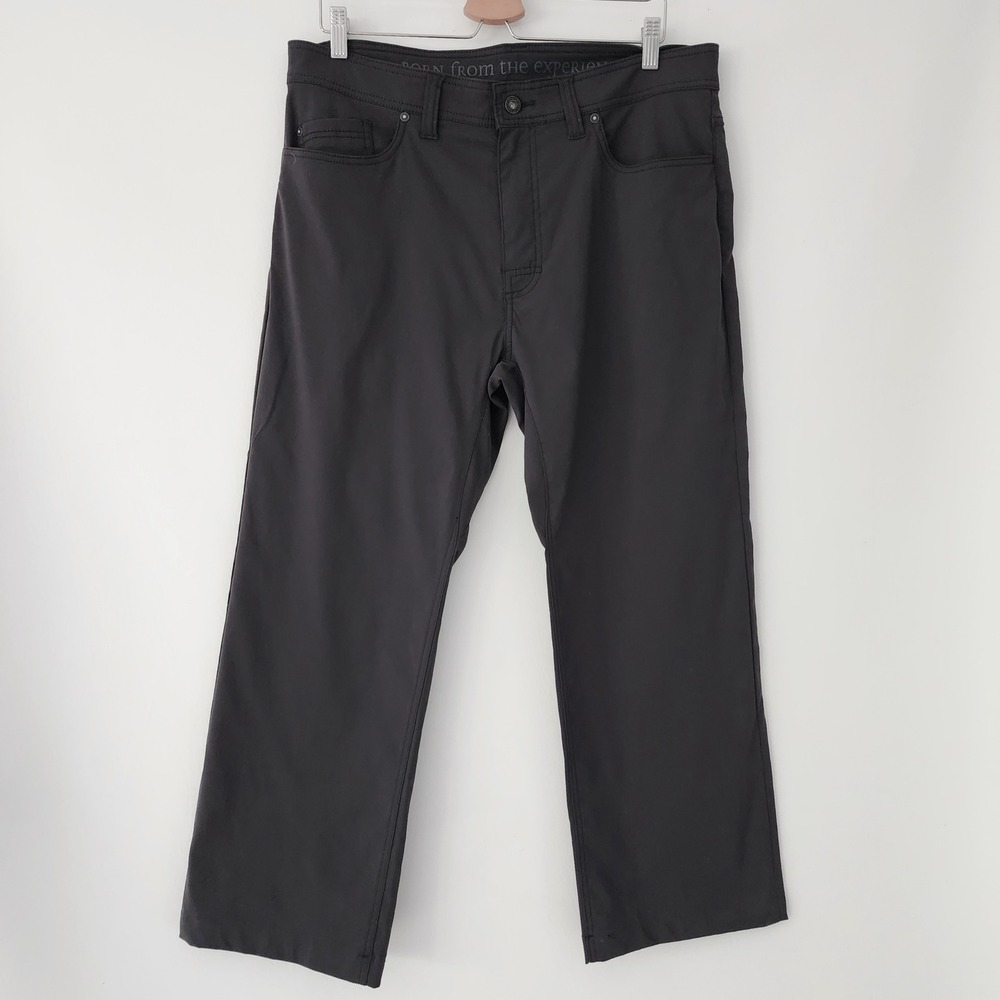 prAna Slim Fit gray performance pants‎ athletic outdoors mens size 36x30